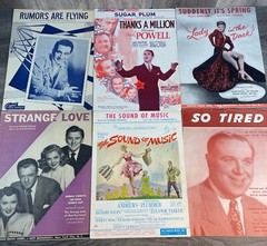 Lot of 75 VINTAGE SONGS & PIANO SOLO Sheet Music 1920s-1950s