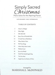 Simply Sacred Christmas – Piano Solos for the Aspiring Pianist