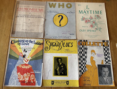 Mixed Lot of 80+ Vintage 1920&rsquo;s-1930&rsquo;s Piano Vocal Sheet Music. Folk, Pop, Etc.