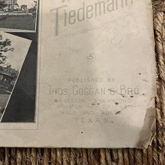 Original 1904 Der Garten Verein March And Two-Step Sheet Music Galveston