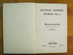 Sunday School Hymns No 1 Orchestration Trombone Tuller Meredith 1904