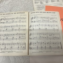 Vtg Lot 4 Organ Chord/Song Songbooks, Sheet Music, Lowrey, Wurlitzer, 3 Chord