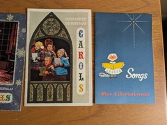 Two Sets of Midcentury Christmas Piano Music and Three Lyric Only Books