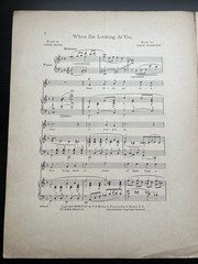 Ziegfeld Follies 1918, scarce When I&rsquo;m Looking at You sheet music female cast