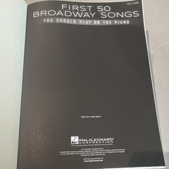 Hal Leonard First 50 Broadway Songs Easy Piano Solo Songbook HL00150167