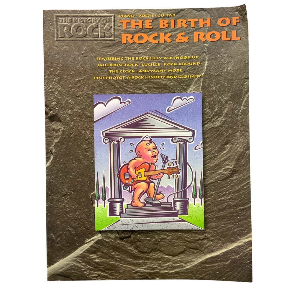 Birth Of Rock & Roll Guitar Piano Vocal Sheet Music Book Paperback 1991