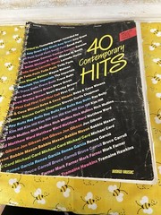 40 Contemporary Hits Medium Voice Range Vocal Solo Word Music Song Book 1989