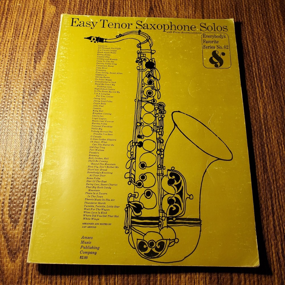 Easy Tenor Saxophone Solos Everybody&rsquo;s Favorite Series Vocal Sel. Amsco