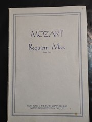 Mozart Choral Vocal Scores Lot of 3: Requiem Mass, Vesperae, and Missa Solemnis