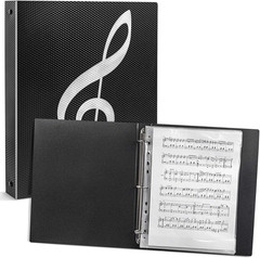 Sheet Music Folder, Letter Size Music Binder, 80 Pages Capacity, Writable Choir