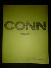 Genuine Conn Organ Owner&rsquo;s Manual for Model 464 Deluxe Caprice