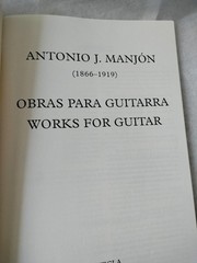 Antonio Jimenez Manjon Works For Guitar Solo Guitar Sheet Music