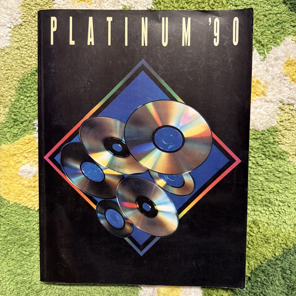 Vintage PLATINUM 90 Songbook Warner Bros Pop/Rock Sheet Music RARE 1990 Tabs VG+
