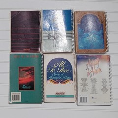 LOT OF 6 Vintage Southern Gospel Music Songbooks Paperback Spiral Bound Church