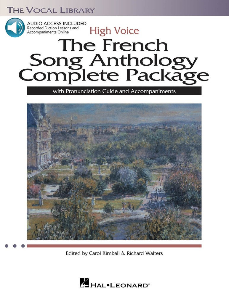 French Song Anthology Complete High Voice Piano Sheet Music Book & Online Audio