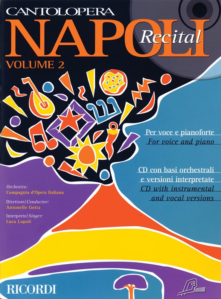 Napoli Recital Vol 2 Cantolopera Vocal Piano Opera Sheet Music Book CD Pack