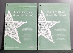 Hallelujah Light Has Come Alyssa Barlow SATB Choral Sheet Music Word Music Lot 1