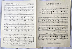 Vintage Clarinet Piano Sheet Music Lot 6 Pieces Begin The Beguine Stamitz