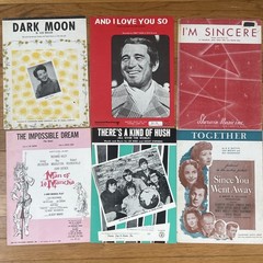 Lot of 57 Vintage Sheet Music 1940-70s Movie Themes Songs Broadway Lucille Ball