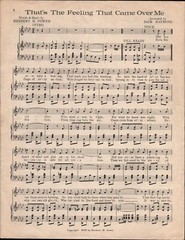 1919 WWI THAT&rsquo;S THE FEELING THAT CAME OVER ME military sheet music ARMISTICE DAY