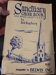 Vintage 1950 Sanctuary Choir Book For Mixed Voices By Rob Roy Peery