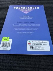 Soundgarden Riff by Riff Guitar Tablature Book Arthur Rotfeld Cherry Lane Music