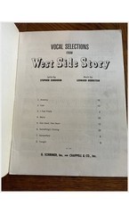 West Side Story 1957 Vocal Score Bernstein & Sondheim Schirmer Broadway