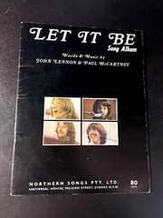 RARE EDITION! The Beatles Let It Be Song Book-AUSTRALIA SHEET MUSIC 3785