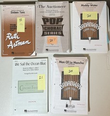 Lot Of 5 Men’s Choral Sheet Music Multiple Copies Each VGUC