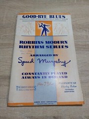 Good-bye Blues Full Score Vintage 8 Instruments Orchestra Robbins Modern Rhythm