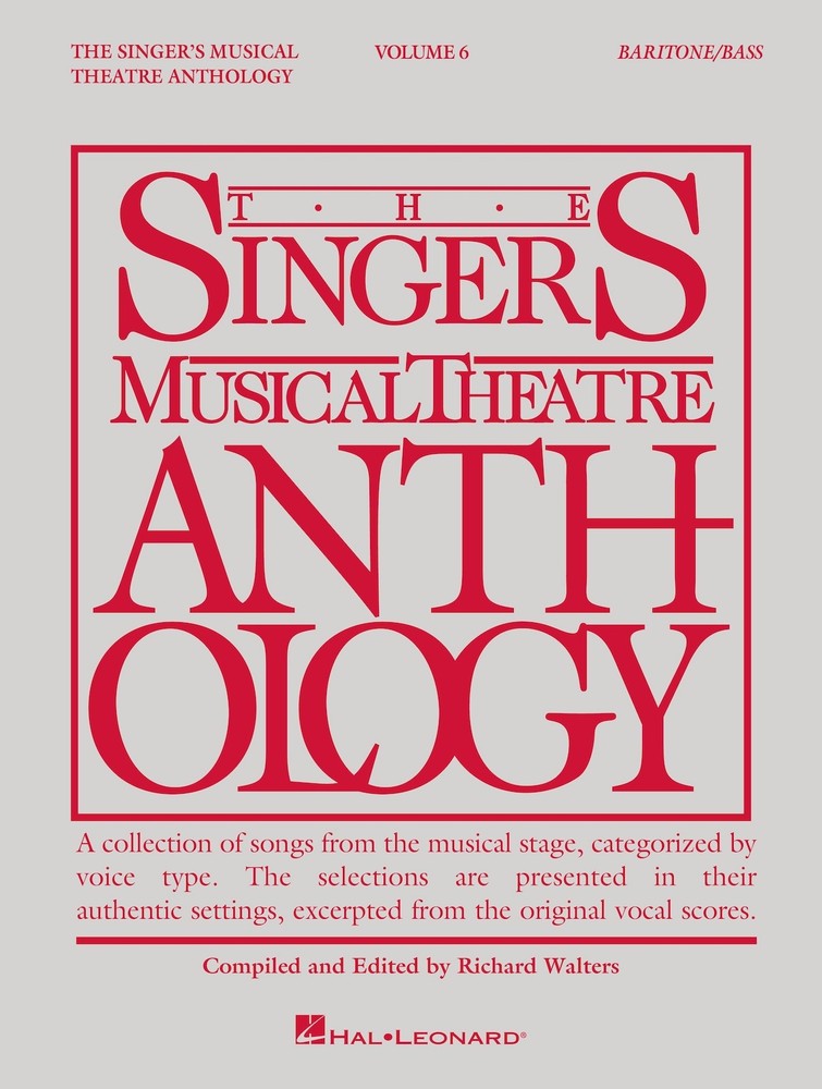 Singer&rsquo;s Musical Theatre Anthology Vol 6 Baritone/Bass Piano Sheet Music Book