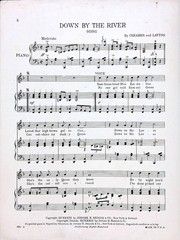 Down By The River Sheet Music Henry Creamer Turner Layton 1923 Fox Trot