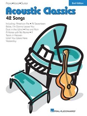 Acoustic Classics for Piano Vocal Sheet Music Guitar Chords Lyrics 42 Songs Book