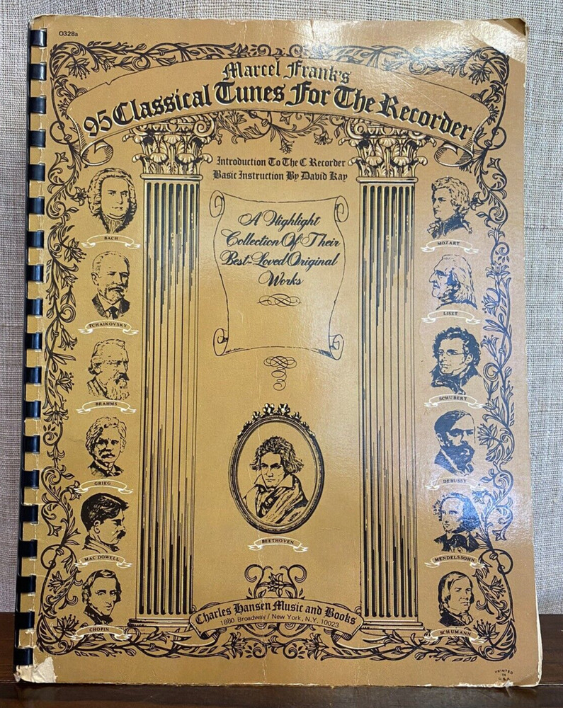 VTG Marcel Frank’s 95 Classical Tunes for The Recorder 1972 Charles Hansen Music