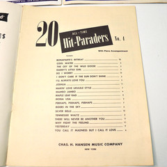 Vintage Lot of 3 Tenor Saxophone Music Books Hit Paraders Popular Chas H. Hansen