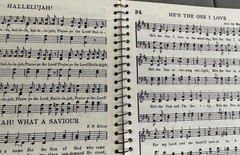YOUTH SINGS 1951 Christian/Gospel Music Book, spiral bound, 128 pages, hymns +