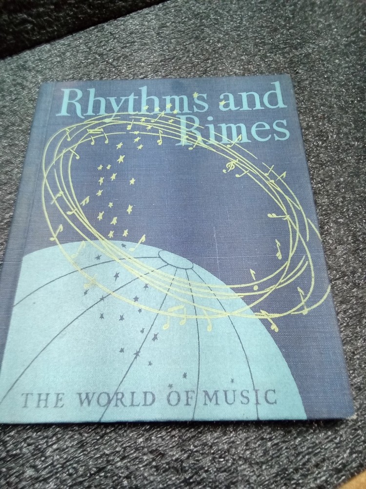 1943 Rhythms & Rimes The World of Music Song Hardcover Book Preowned