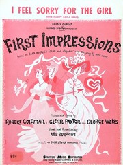 I Feel Sorry For The Girl Sheet Music First Impressions 1959 Musical Flop Weiss