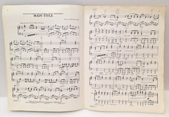 Star Wars Main Title Sheet Music Dan Coates Piano Solo Vintage Book John William