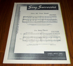 Wheel Of Fortune VTG Sheet Music Benjamin Weiss Laurel Music New York 1952
