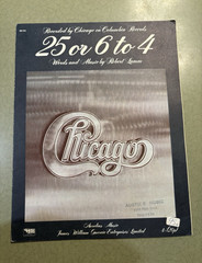Chicago 25 or 6 to 4 Sheet Music Piano/Voice Rock Choir MPN 06191