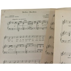 Mother Machree Song by Johnson Young Olcott & Ball Vintage 1910 Sheet Music