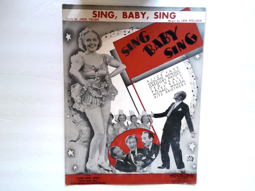 Sing, Baby, Sing Sheet Music from 20th Century Fox Lew Pollack