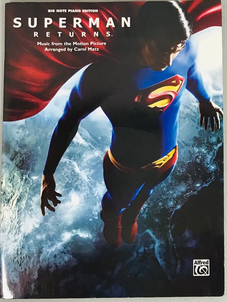 Superman Returns Big Note Piano Edition Arranged by Carol Matz 32 Pages Color