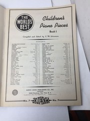 The World&rsquo;s Best Children&rsquo;s Piano pieces Vintage Sheet Music Book