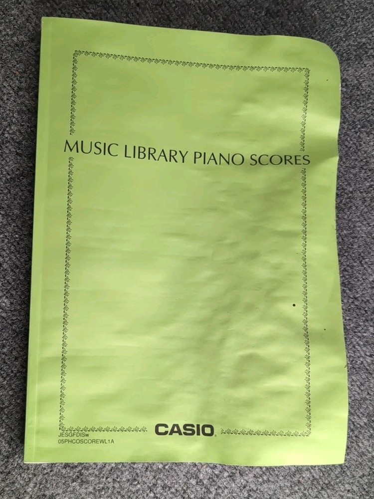 MUSIC LIBRARY PIANO SCORES, CASIO, 60 CLASSICAL SCORES, JAPANESE & ENGLISH