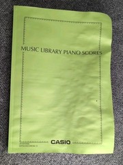 MUSIC LIBRARY PIANO SCORES, CASIO, 60 CLASSICAL SCORES, JAPANESE & ENGLISH