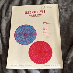 1961 WHAT CHILD IS THIS Greensleeves, Piano, Vocal, Organ, Sheet Music (SM 1-119