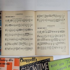Hammond Organ Sheet Music Books Vtg 50s Lot of 6 USA Hymns Showtime