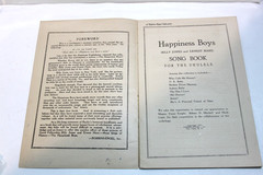 1926 Happiness Boys Comic Song Sheet Music Ukulele Jones Hare Vintage Songbook